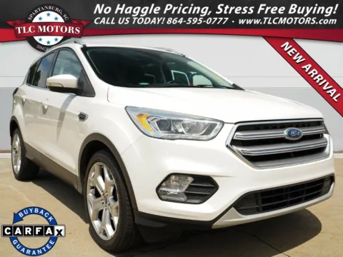 White 2017 Ford Escape Titanium for sale in Moore, SC