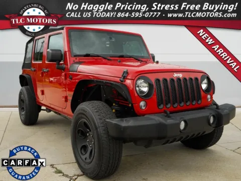 Red 2017 Jeep Wrangler Unlimited Sport for sale in Moore, SC