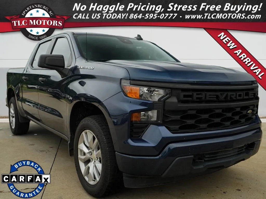 Blue 2022 Chevrolet Silverado 1500 Custom for sale in Moore, SC