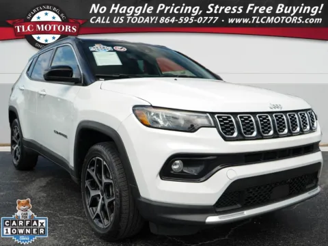 White 2025 Jeep Compass Limited for sale in Moore, SC