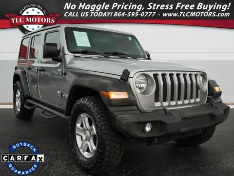 Silver 2018 Jeep Wrangler Unlimited Sport for sale in Moore, SC