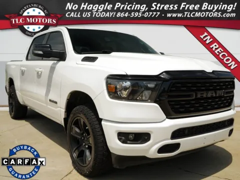 White 2022 Ram 1500 Big Horn/Lone Star for sale in Moore, SC