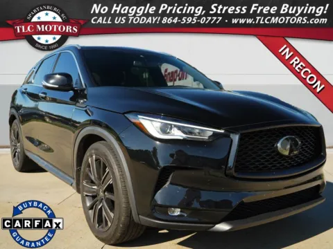 Black 2022 INFINITI QX50 LUXE for sale in Moore, SC