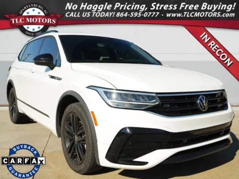 White 2022 Volkswagen Tiguan 2.0T SE R-Line Black for sale in Moore, SC