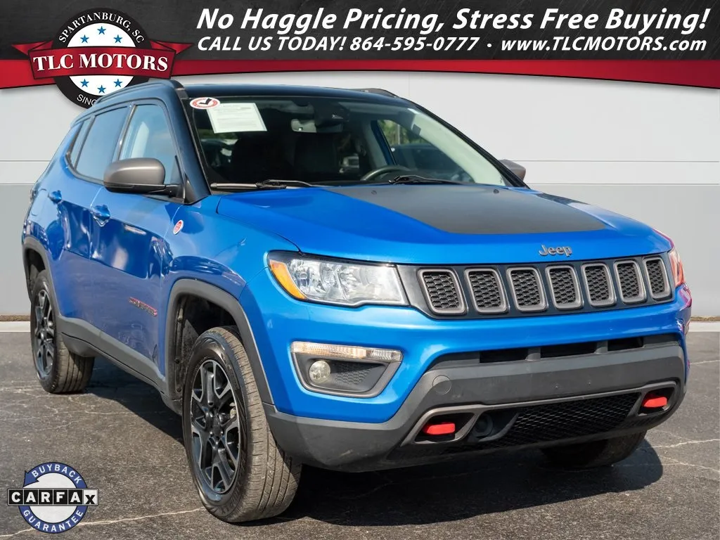 Blue 2021 Jeep Compass Trailhawk for sale in Moore, SC