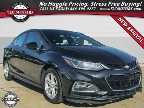 Black 2018 Chevrolet Cruze LT for sale in Moore, SC