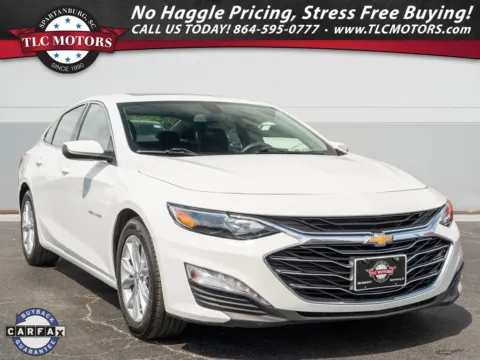 White 2021 Chevrolet Malibu LT for sale in Moore, SC