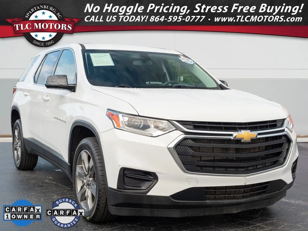 White 2020 Chevrolet Traverse LS for sale in Moore, SC