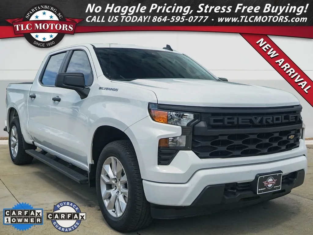 White 2023 Chevrolet Silverado 1500 Custom for sale in Moore, SC