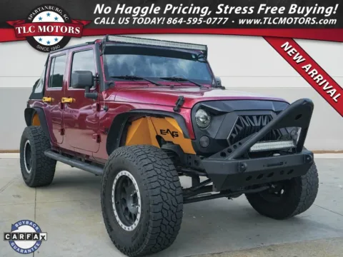 Red 2013 Jeep Wrangler Unlimited Sport for sale in Moore, SC