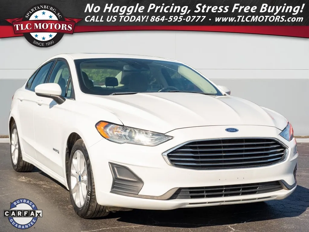 White 2019 Ford Fusion Hybrid SE for sale in Moore, SC