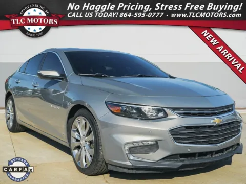 Gray 2017 Chevrolet Malibu Premier for sale in Moore, SC