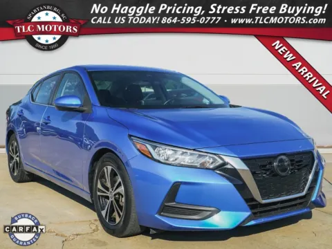 Blue 2021 Nissan Sentra SV for sale in Moore, SC