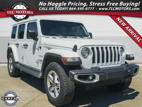 White 2022 Jeep Wrangler Unlimited Sahara for sale in Moore, SC