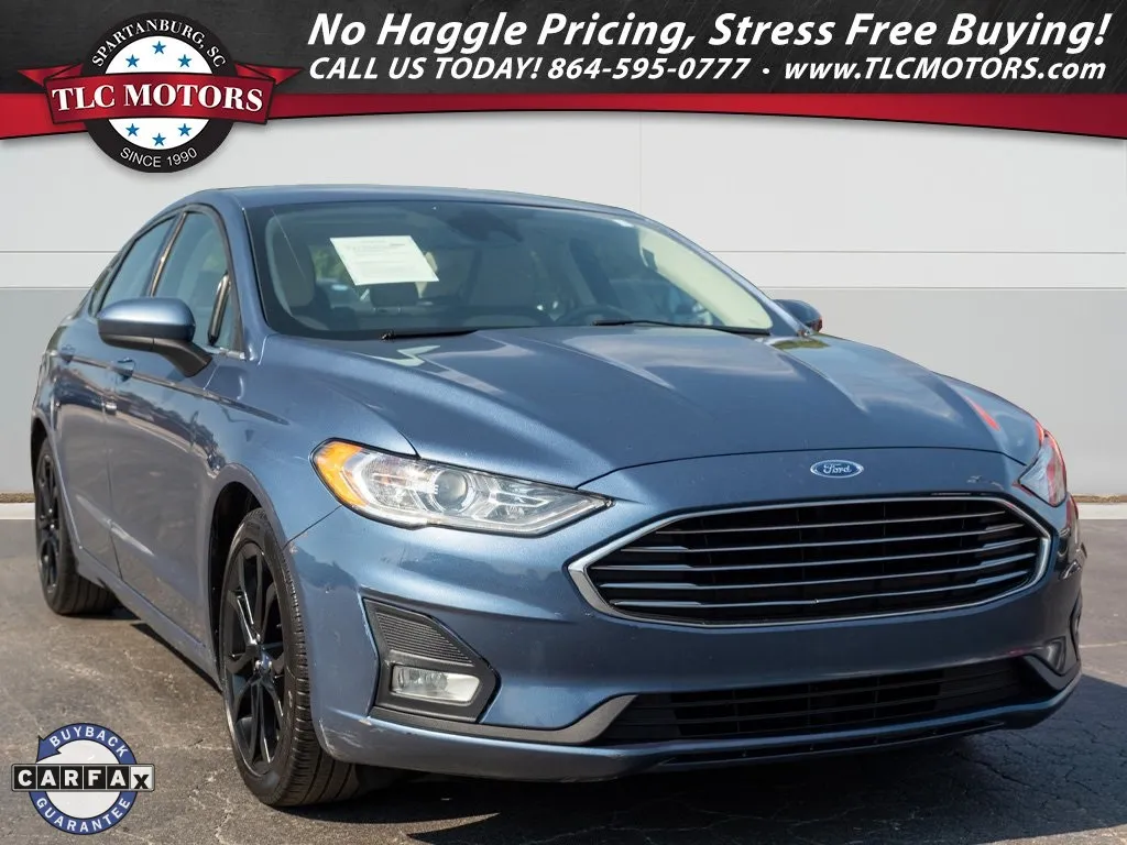 Blue 2019 Ford Fusion SE for sale in Moore, SC