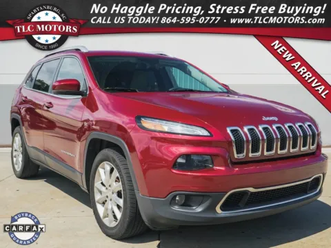 Red 2017 Jeep Cherokee Limited for sale in Moore, SC