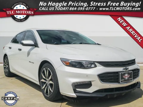 White 2016 Chevrolet Malibu LT for sale in Moore, SC
