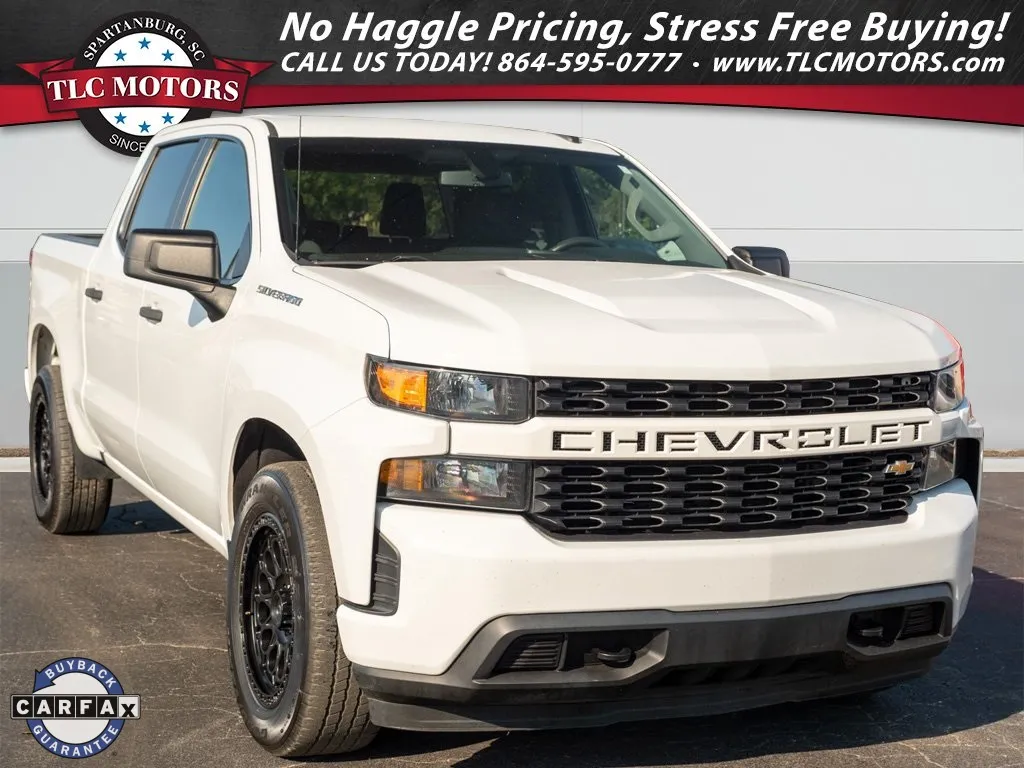 White 2021 Chevrolet Silverado 1500 Custom for sale in Moore, SC