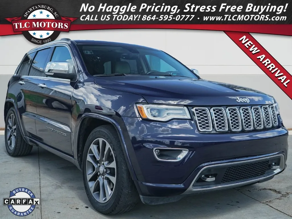 Blue 2017 Jeep Grand Cherokee Overland for sale in Moore, SC