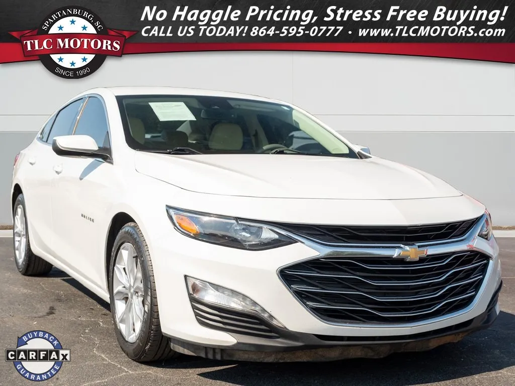 White 2020 Chevrolet Malibu LT for sale in Moore, SC