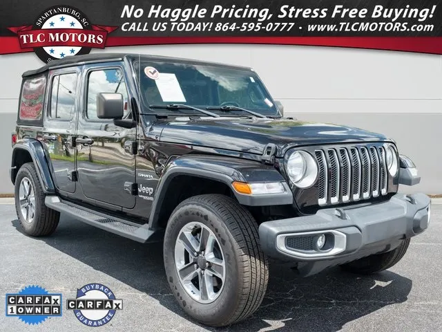 Black 2018 Jeep Wrangler Unlimited Sahara for sale in Moore, SC
