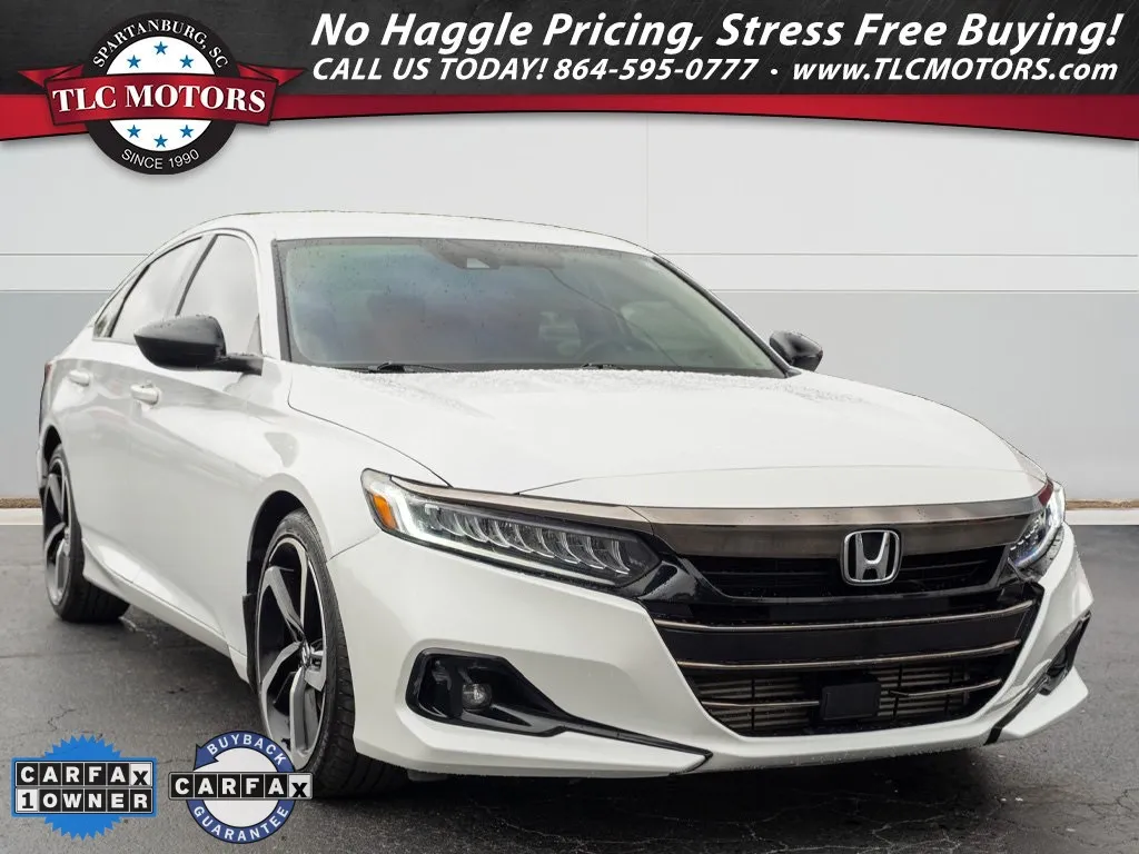 White 2022 Honda Accord Sport Special Edition for sale in Moore, SC