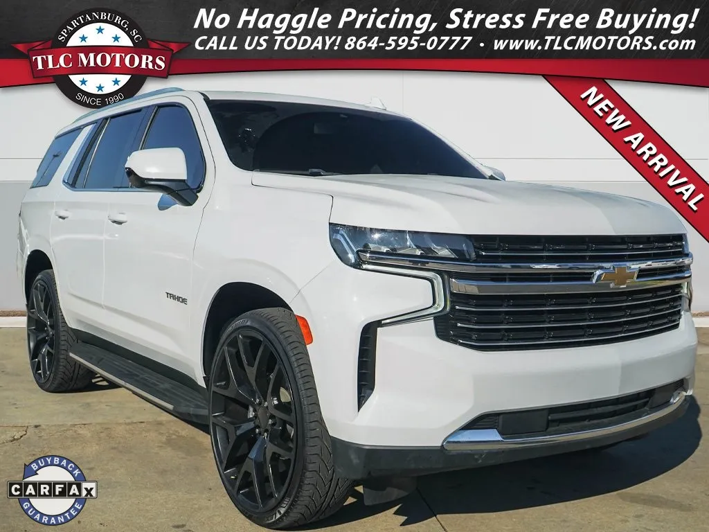 White 2021 Chevrolet Tahoe LT for sale in Moore, SC
