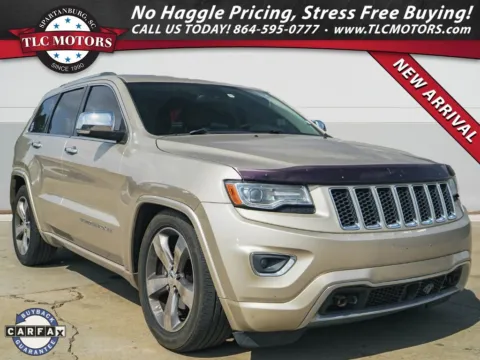 Beige 2014 Jeep Grand Cherokee Overland for sale in Moore, SC