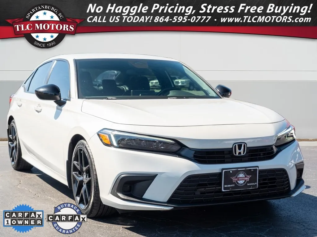 White 2022 Honda Civic Sport for sale in Moore, SC