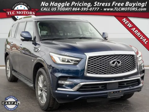 Blue 2020 INFINITI QX80 LUXE for sale in Moore, SC
