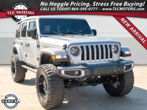 Silver 2018 Jeep Wrangler Unlimited Sahara for sale in Moore, SC