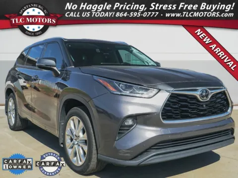Green 2021 Toyota Highlander Limited for sale in Moore, SC