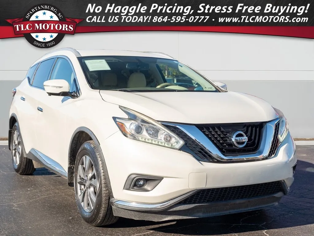 White 2015 Nissan Murano SL for sale in Moore, SC