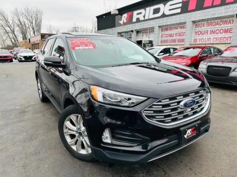 Black 2022 FORD EDGE TITANIUM for sale in Merrillville, IN