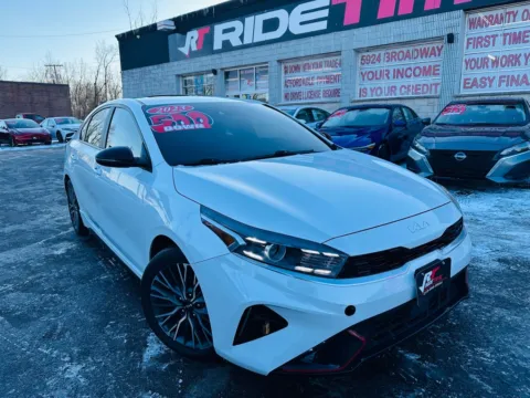 White 2023 KIA FORTE GT-LINE for sale in Merrillville, IN