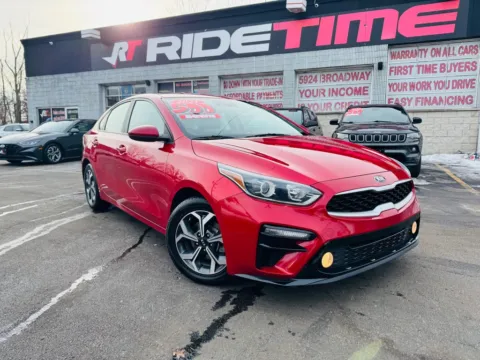 Red 2021 KIA FORTE LXS for sale in Merrillville, IN