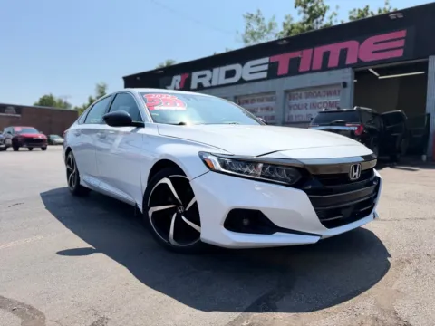 White 2022 HONDA ACCORD SPORT for sale in Merrillville, IN