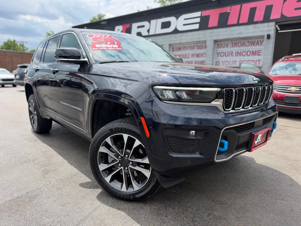 Blue 2023 JEEP GRAND CHEROKEE OVERLAND 4XE for sale in Merrillville, IN