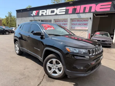 Black 2023 JEEP COMPASS SPORT for sale in Merrillville, IN
