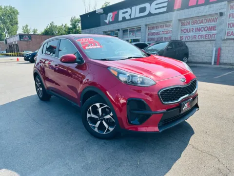 Red 2021 KIA SPORTAGE LX for sale in Merrillville, IN