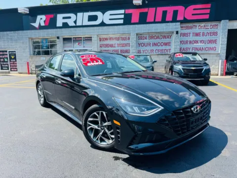 Black 2022 HYUNDAI SONATA SEL for sale in Merrillville, IN