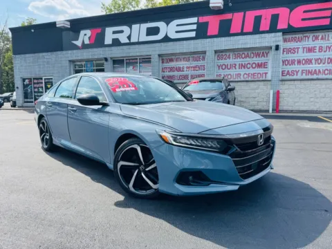 Gray 2021 HONDA ACCORD SPORT for sale in Merrillville, IN