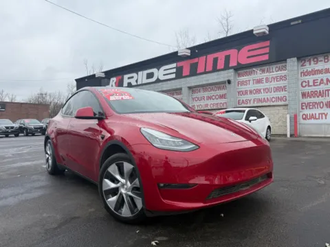 Red 2021 TESLA MODEL Y LONG RANGE for sale in Merrillville, IN