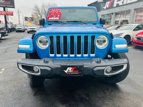 Another view of 2021 JEEP WRANGLER UNLIMI SAHARA 4XE for sale in Merrillville, IN at Ride Time Auto Finance Broadway