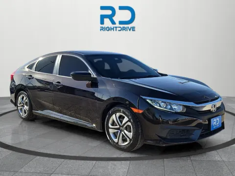 Black 2018 Honda Civic LX for sale in El Paso, TX