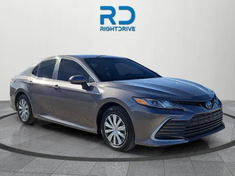 Gray 2021 Toyota Camry Hybrid LE for sale in El Paso, TX
