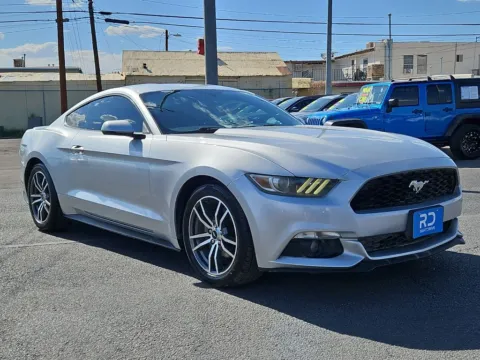 Silver 2016 Ford Mustang EcoBoost Premium for sale in El Paso, TX