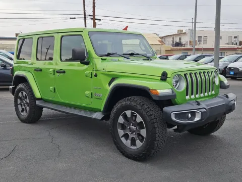 Green 2018 Jeep Wrangler Unlimited Sahara for sale in El Paso, TX