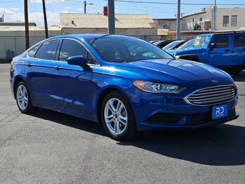 Blue 2018 Ford Fusion SE for sale in El Paso, TX