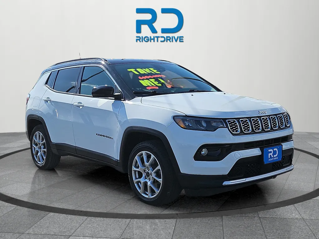White 2025 Jeep Compass Limited for sale in El Paso, TX